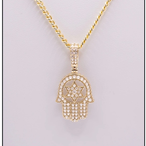Hamsa Pendant & Necklace - Picture 3 of 3